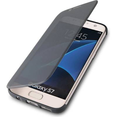 4smarts Kyoto Always-On Book - калъф през който виждате информация от дисплея за Samsung Galaxy S7 (черен)