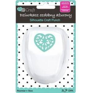 DALPRINT Decorative hole punch azure 3, 7cm heart