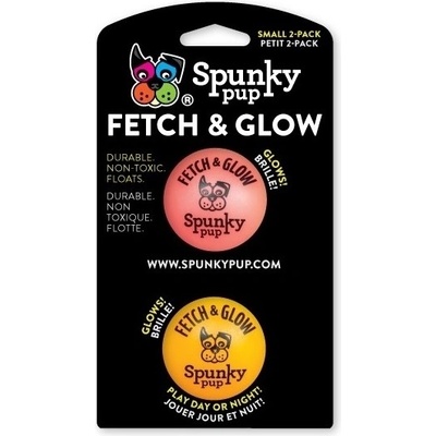 Spunky Pup svietiaca loptička 2 ks 5 cm
