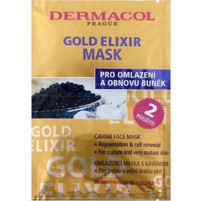 Dermacol Gold Elixir Caviar Face Mask omlazující maska s kaviárem 2 x 8 g – Zbozi.Blesk.cz