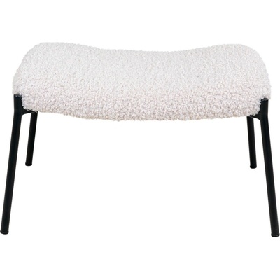 House Nordic Кремава табуретка от изкуствен косъм Glasgow - House Nordic (1501136)