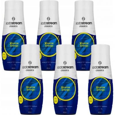 SodaStream Xtreme ENERGY SIRUP 6 x 440 ml