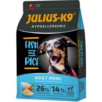 Julius-K9 JULIUS-K9® High Premium Fish Rice - Хипоалергенна суха храна за кучета с риба и ориз - 12 кг, Унгария - 312620