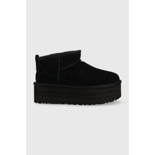 UGG semišové snehule W Classic Ultra Mini Platform čierna