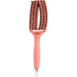 Olivia Garden Fingerbrush Boar & Nylon Четка за коса с влакна от найлон и глиган Radiant Peach
