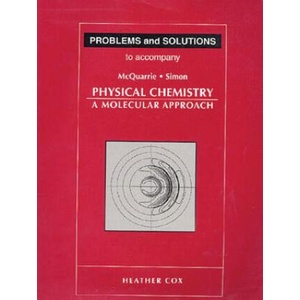 Student Solutions Manual for Physical Chemistry | Heather Cox (1998)