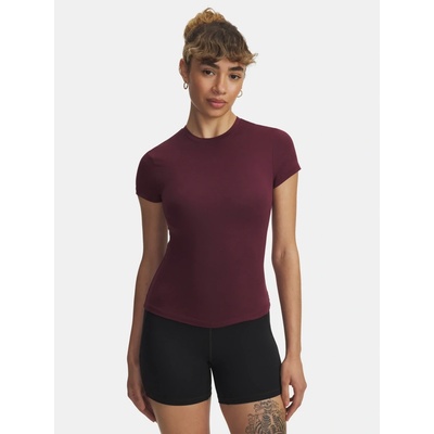 Under Armour Meridian Core SS RED Women's čierna biela tmavočervená