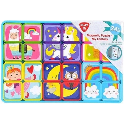 Teddies magnetické deskové fantazie plast ve fólii 30x20x1cm 12ks v boxu 24m+ 00560114-XG