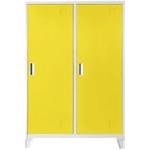 Carmen Метален шкаф Carmen CR-1605-2 JZ - сив / жълт (3580178_4) - xmall