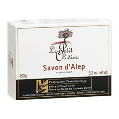 Le Petit Olivier lisované mydlo s olivovým a vavrínovým olejom Aleppo 150 g