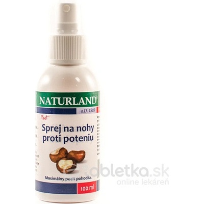 Naturland sprej na nohy proti poteniu 100 ml