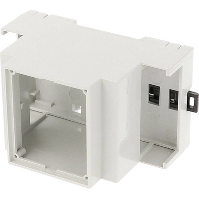 Hammond Electronics 1597DIN3MH53 pouzdro na DIN lištu otevřená 90 x 58 x 53 PPO světle šedá 1 ks