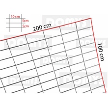 DOMYS Gabionová síť 200x100 cm (oko 10x5)