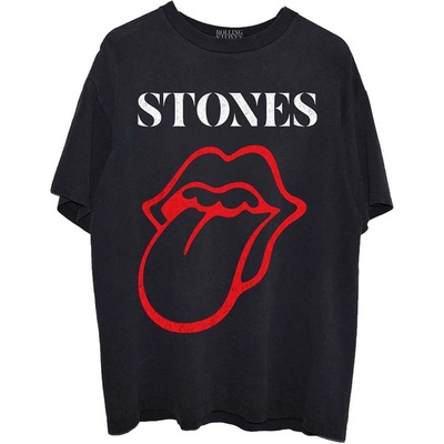 The Rolling Stones tričko Sixty Classic Vintage Tongue čierne