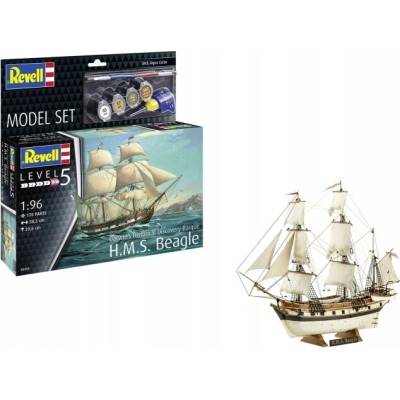 REVELL Plastic ModelKit loď 05458 H.M.S. Beagle 1:96