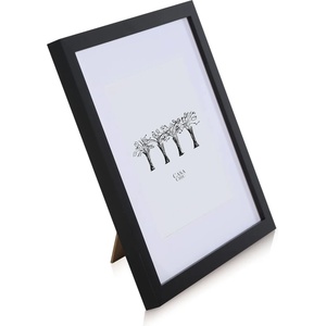 Casa Chic Cannon, рамка за картини, квадратна, снимки 20 x 20 cm, паспарту, истинско дърво (CL-8X8-BLK) (CL-8X8-BLK) - klarstein