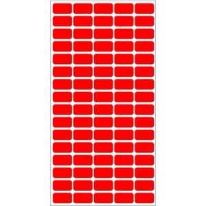 Fleks-Ko Етикети за цени Fleks-Ko, размер 22x12mm, 800бр, червени (OK5514)