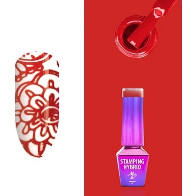 Molly Lac Hybridný lak na pečiatkovanie biely 6 5 ml