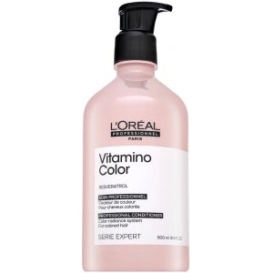 L'Oréal Série Expert Vitamino Color Resveratrol Conditioner Балсам За блясък и защита на боядисаната коса 500 ml
