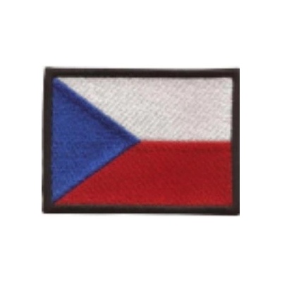 Nášivka Česká vlajka 3,4x2 cm suchý zip - barevná – Sleviste.cz