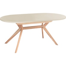RAGABA Biju Oval Ash 170-220 cm kriedová biela