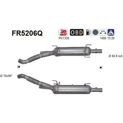 AS Filtr pevných částic ASA FR5206Q