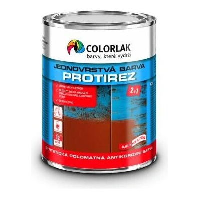 Colorlak PROTIREZ S2015 syntetická jednovrstvá antikorozní barva 2,5L RAL7046