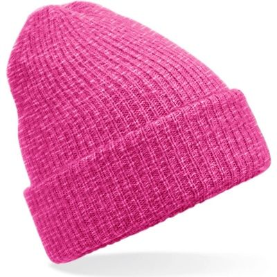 Beechfield pletená čepice B396R Bright Pink