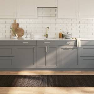 vidaXL Килим, правоъгълен, тъмнокафяв, 70x300 см, бамбук (376755)