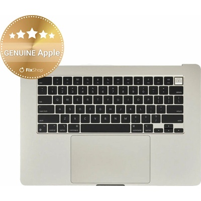 Horný rám klávesnice pre MacBook Air 15", A3114 (2024), s klávesnicou US a batériou, Starlight, 661-40268, Genuine Apple, Starlight