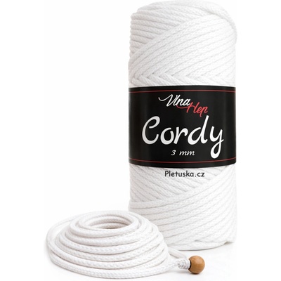 Cordy 3 mm bílá 8002