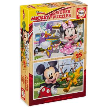 Image 1 of Educa Пъзел Educa от 2 x 25 части - Мики и приятели (EDU18876)