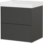 Germania Антрацитен матов стенен шкаф за мивка 61x65 cm Bodera - Germania (9080-547)