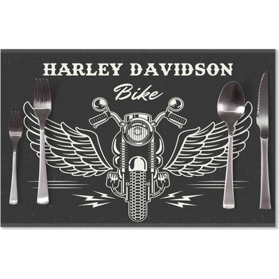 Sablio Prestieranie Harley-Davidson S krídlami 40x30cm