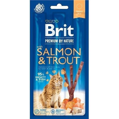Brit Premium by Nature Cat Sticks with Salmon & Trout 3 ks