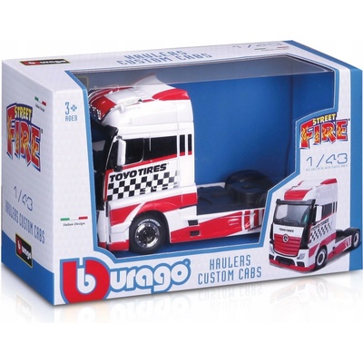 Bburago MB Actros Gigaspace černá bílá 1:43