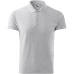 MALFINI Malfini cotton 212 / Мъжка поло тениска - светло сив меланж xxxl (2120318)