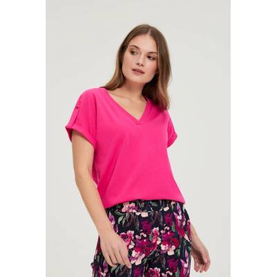 Moodo Памучна тениска лилава Moodo Moodo | Lilav | ЖЕНИ | XXL