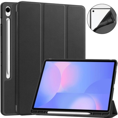 Vsechnonamobil 107609 LEATHER Zaklápěcí kryt pro Samsung Galaxy Tab S10 FE+ černý