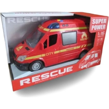 Man Yuk Toys Пожарна кола със светлинни и звукови ефекти, 1: 16 (8813b-2)