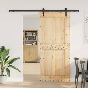 vidaXL Преплъзваща се врата NARVIK 100 x 210 см (213, 5 см) (3445310)