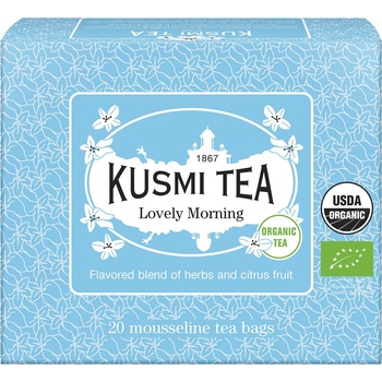 Kusmi Tea Зелен чай Lovely Morning в муселинови торбички 20 бр (21684A1120)