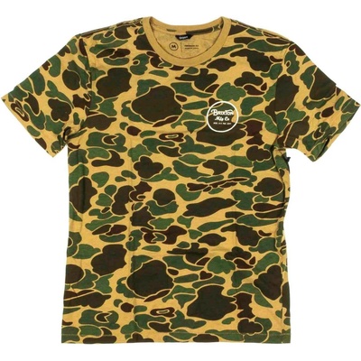 Brixton tričko Wheeler Iii S/S Prem Tee Olive Camo