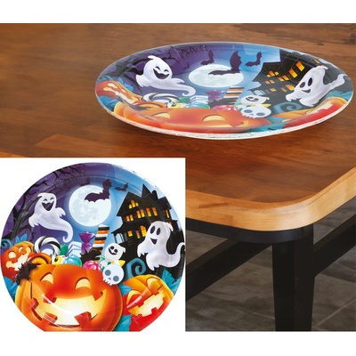 Guirca Papierové taniere Halloween 23 cm