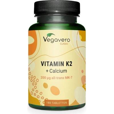 Vegavero Vitamin K2 + Calcium, 180 таблетки, Vegavero (VV-VITA-383)