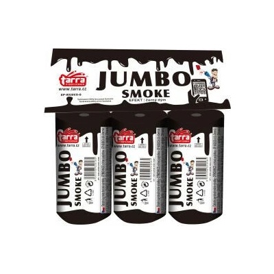 Dymovnica JUMBO SMOKE ČIERNA 3 ks 16/3 trhacia poistka