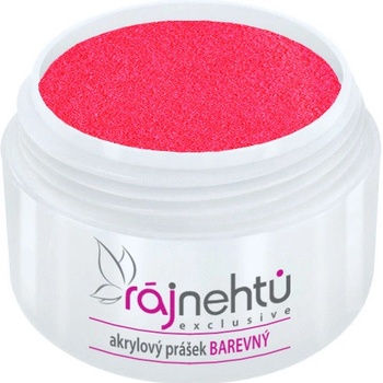 Ráj nehtů Akrylový prášek Neon Pink Red 5 g