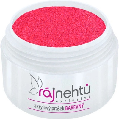 Ráj nehtů Akrylový prášek Neon Pink Red 5 g
