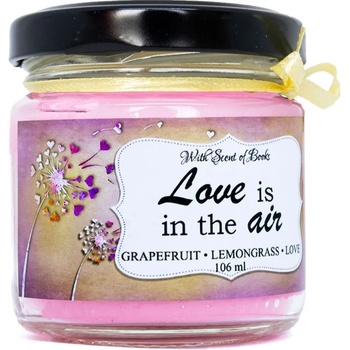 Image 1 of With Scent of Books Ароматна свещ - Love is in the air, 106 ml (LOVE IS IN THE AIR 106 ml)