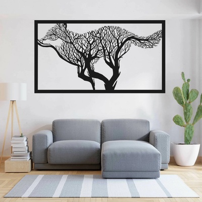 Vyřezávaný obraz na stěnu pes z dřevěné překližky | SENTOP: Preglue - Bílá barva 40 x 80 cm 3936-47483 PR0316